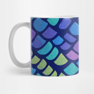 Little Mermaid Scales With Magical Glittery Pattern Mug